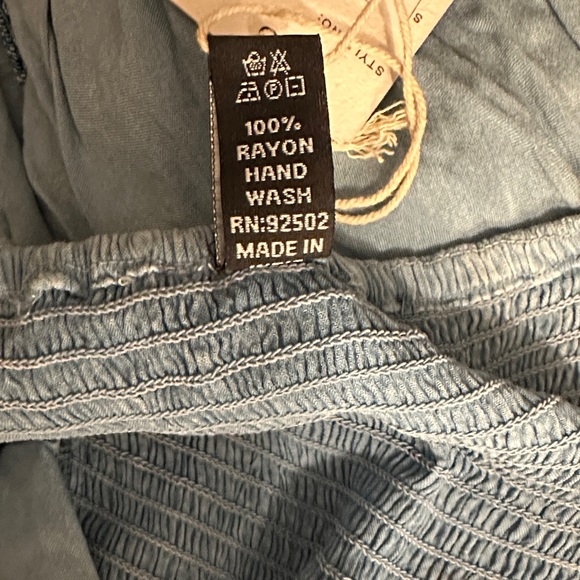 X/L. NWT. Sacred Threads Light Blue Embroidered Dress. CL/GR09 - Picture 4 of 7